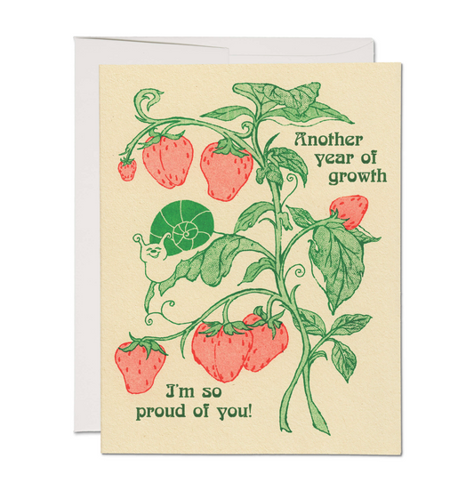 Growth greeting card