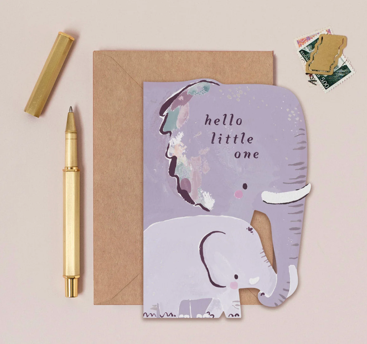 Elephant New Baby Card