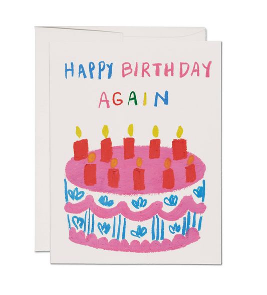 Birthday Again greeting card